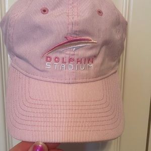 Pink Miami Dolphins stadium hat
